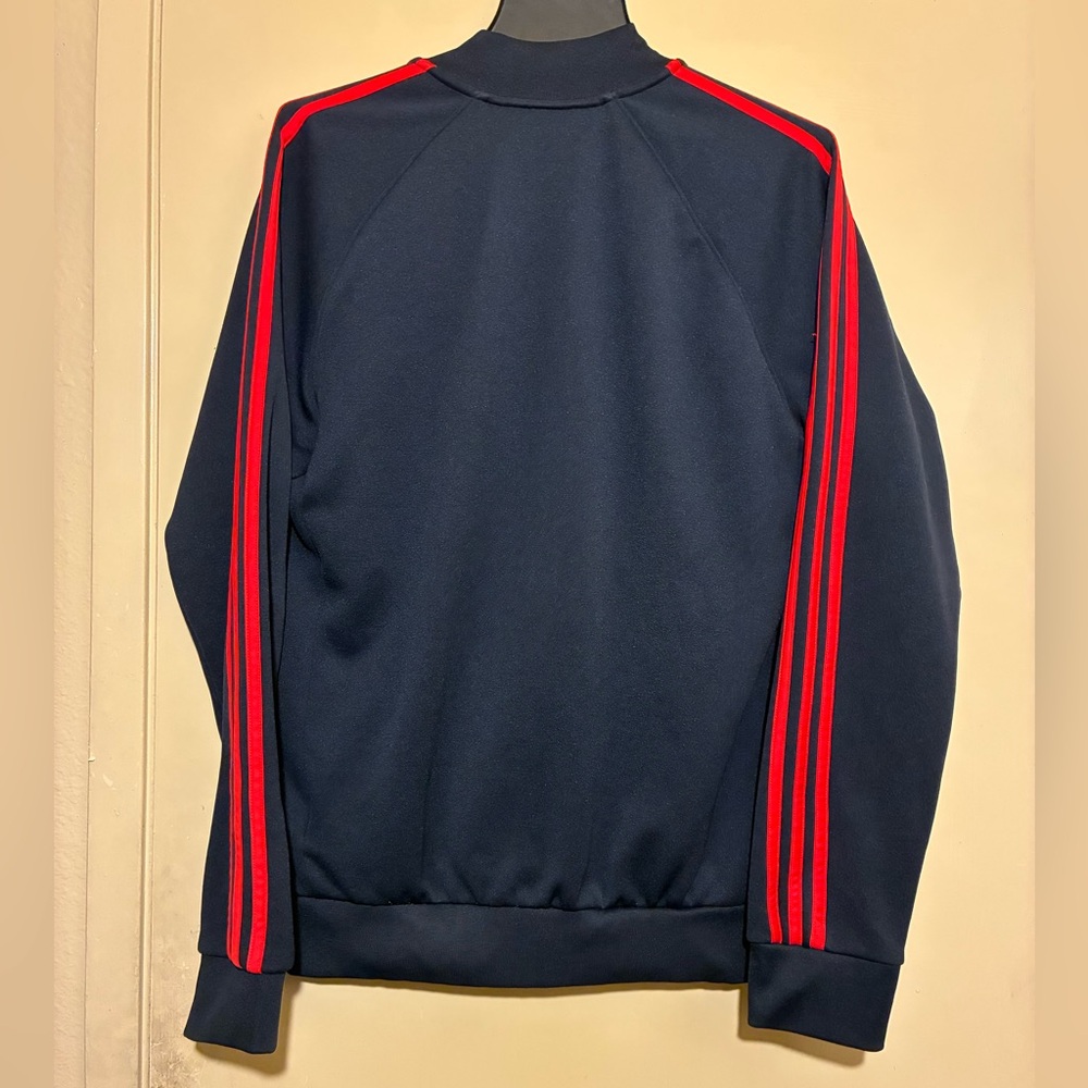 Adidas Originals Superstar Track Jacket In Legend Ink-Red #BR4320 Men's Size M - Picture 7 of 9